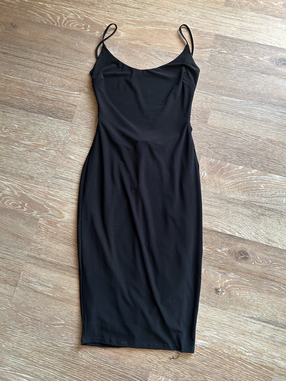 Classic Black Strapless Bodycon Dress